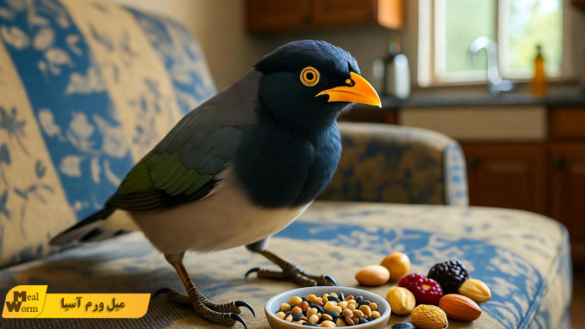 تغذیه مناسب مرغ مینا