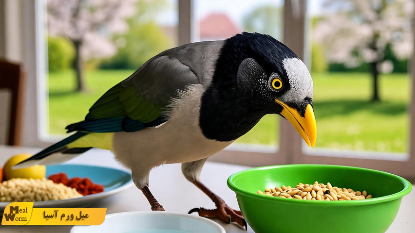 تغذیه مرغ مینا در فصل های مختلف